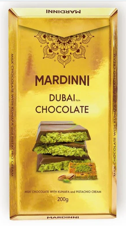 Mardinni Dubai Chocolate With Kunafa & Pistachio Cream